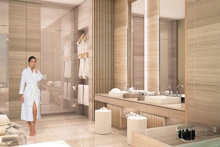 Luxury Alderly Edge bathroom designed by Helena Smith Interiors.
