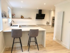 Completed new kitchen for a Knutsford project by Helena Smith Interiors. 
