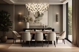 Beautiful dining room in Knutsford. Interior Design by Helena Smith Interiors.
