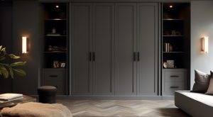 Bespoke storage designed by Helena Smith Interiors.