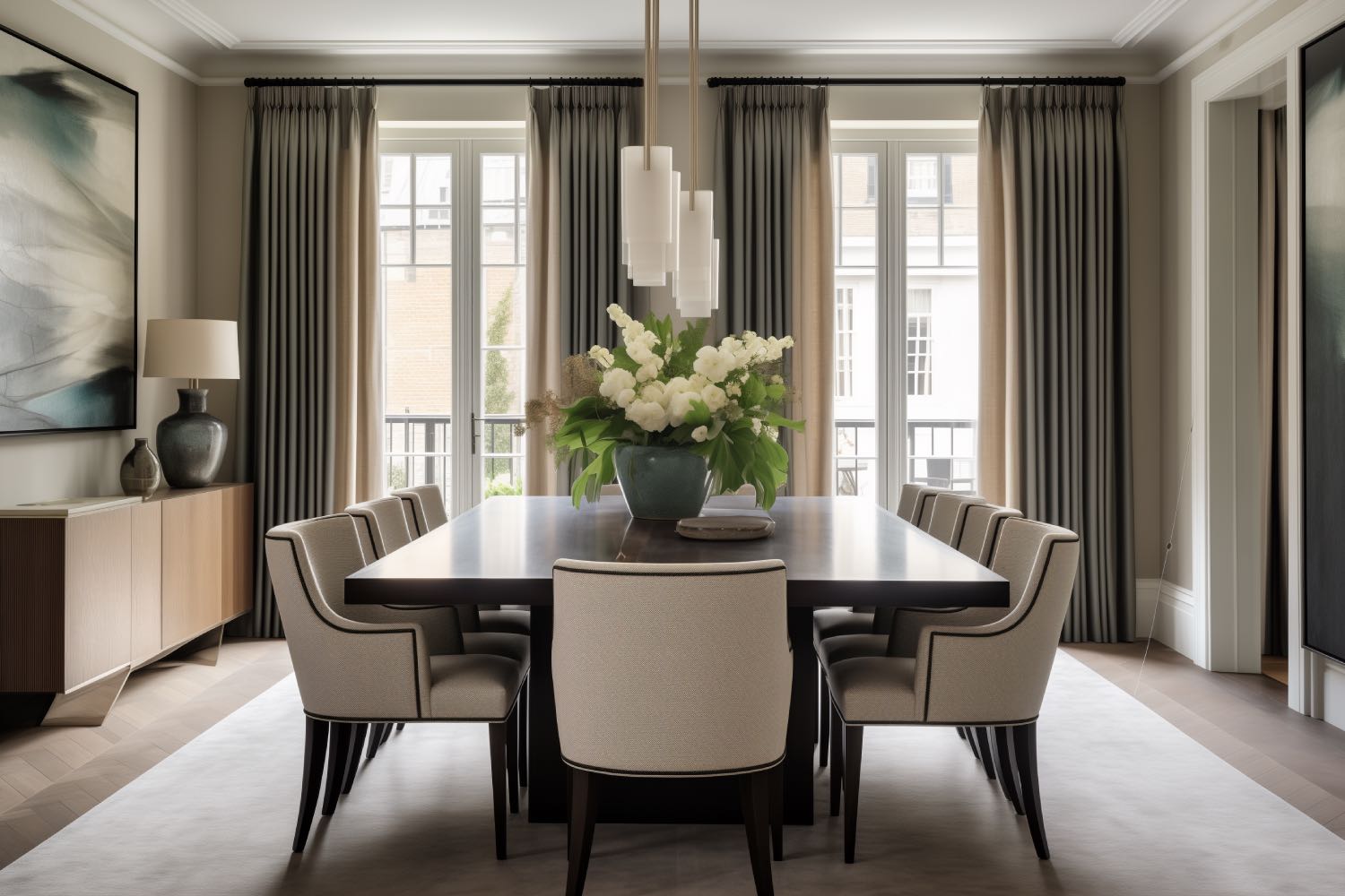 Apartment Dining Room designed by Helena Smith Interiors