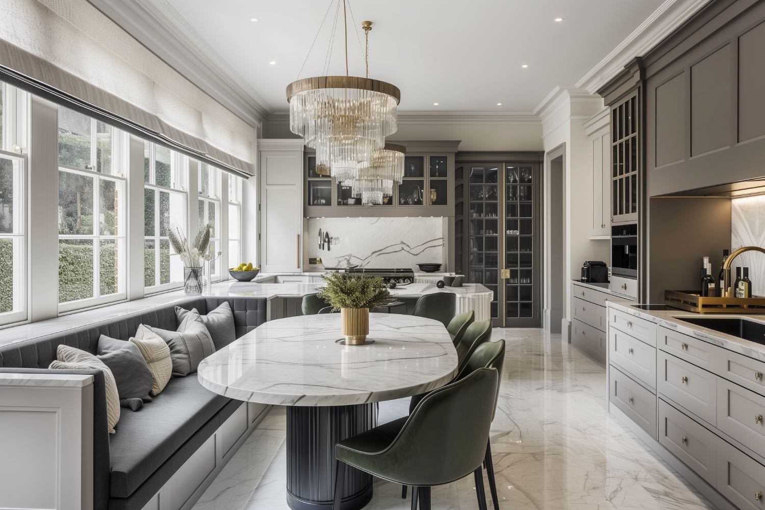 Stunning show stopper kitchen to make your dream home stand out. Designed by Helena Smith Interiors.