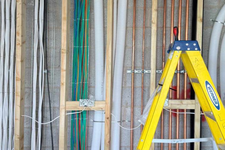 Interior design at first fix stage on a residential new build